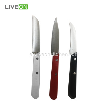 Cuchillo de pelar de tres piezas Peeling Set de cuchillos
